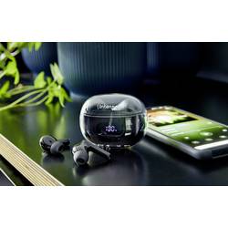Intenso Buds Plus T310AE schwarz Headset do uší (In Ear) Bluetooth® stereo černá Potlačení hluku Nabíjecí pouzdro, Indikátor nabití, dotykové ovládání mobil