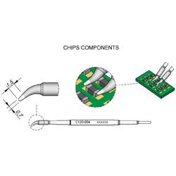 JBC Tools C120004 odsávací hrot zahnutý Velikost hrotů 0.7 mm Obsah 1 ks