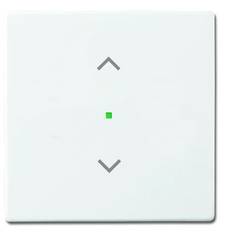 Busch-Jaeger 1násobné kryt spínač žaluzií, tlačítko pro žaluzie Carat, free@home, Future Linear, Solo bílá, dopravní bílá 2CKA006220A0040