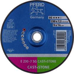 PFERD 62914720 E 230-7 SG CAST+STONE brusný kotouč lomený Průměr 230 mm Ø otvoru 22.23 mm Slitina hliníku, litina , Litá kůže, beton, titan 10 ks