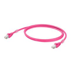 Weidmüller 1201270100 RJ45 síťové kabely, propojovací kabely CAT 6A S/FTP 10.00 m purpurová UL certifikace 1 ks