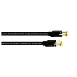 Cordial 15540 RJ45 síťové kabely, propojovací kabely CAT 5e S/UTP 15.00 m černá krytí PUR 1 ks