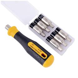 BERNSTEIN Tools for Electronics 4-989-G, Sada momentového adaptéru, přednastavené, 1/4 (6,3 mm), 3.0 - 5.5 Nm