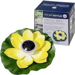 FIAP 3206-3 SOLAR ACTIVE WaterLily Yellow solární dekorativní osvětlení LED pevně vestavěné LED žlutá