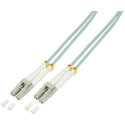 LogiLink FP3LC05 optické vlákno optické vlákno kabel 5.00 m tyrkysová [1x zástrčka LC - 1x zástrčka LC] 50/125 µ Multimode OM3