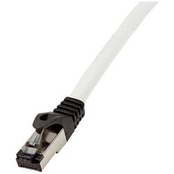 LogiLink CQ8102S RJ45 CAT 8.1 S/FTP 15.00 m šedobílá (RAL 7035) stínění pletivem, bez halogenů 1 ks