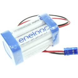 Panasonic eneloop Würfel F2x2 Graupner Akupack 4 x AA s kabelem, se zástrčkou Ni-MH 4.8 V 1900 mAh