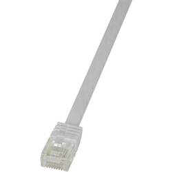 LogiLink CF2081U RJ45 síťové kabely, propojovací kabely CAT 6 U/UTP 7.50 m bílá flexibilní provedení 1 ks