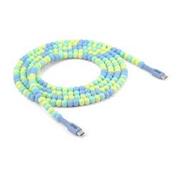 club3D CAC-3011 USB-C® adaptér [1x USB-C® zástrčka - 1x USB-C® zástrčka] modrá krytí TPE 2 m