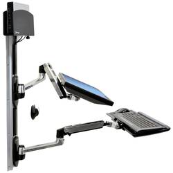 Ergotron LX Wall Mount System Small CPU Holder 1násobné držák na zeď pro monitor 25,4 cm (10) - 81,3 cm (32) hliník nastavitelná výška, naklápěcí, nakláněcí,