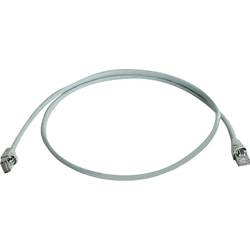 Telegärtner 100008268 RJ45 síťové kabely, propojovací kabely CAT 6A S/FTP 1.50 m šedá dvoužilový stíněný, s ochranou, samozhášecí 1 ks