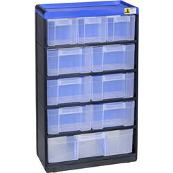 Allit 464640 zásobník na drobné díly VarioPlus Pro 53/21 (š x v x h) 300 x 525 x 135 mm černá, modrá 1 ks