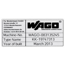 WAGO 210-802 210-802 etikety pro termotransferovou tiskárnu Potisknutelná plocha: 70 x 33 mm stříbrná Počet markerů: 500 500 ks