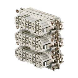 HDC insert, Female, 250 V, 16 A, No. of poles: 16, Screw connection, Size: 5