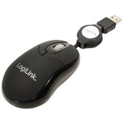 LogiLink ID0016 optická myš, přenos USB, 3 tlačítko, 800 dpi, černá