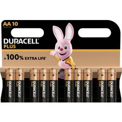 Duracell Plus Power tužková baterie AA alkalicko-manganová, 1.5 V, 10 ks