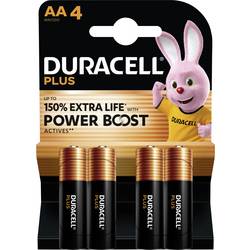 Duracell Plus Power Boost tužková baterie AA alkalicko-manganová, 1.5 V, 4 ks