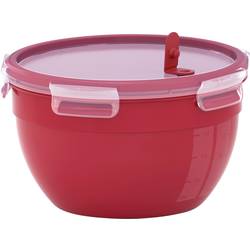 Emsa Clip & Micro Dóza do mikrovlnné trouby 2.6 l plast S víkem, vhodné do myčky, bez BPA červená N1060600