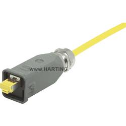 Harting Han® 3 A RJ45 10G Konektor Han® 3 A RJ45 10 G 09451151560 zástrčka, rovná počet pólů: 8 černá 1 ks