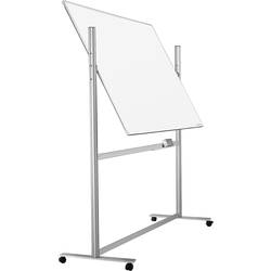 magnetoplan bílá popisovací tabule Design ferroscript® mobil (š x v) 150 cm x 180 cm bílá vč. odkládací misky , oboustranně použitelná