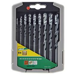 Wolfcraft 8450000 tvrdý kov sada spirálového vrtáku na kámen 5dílná 4 mm, 5 mm, 6 mm, 8 mm, 10 mm válcová stopka 1 sada