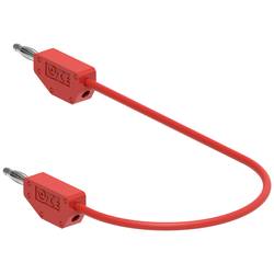 Electro PJP 214-CD1-50R měřicí kabel banánková zástrčka banánková zástrčka 0.50 m červená 1 ks