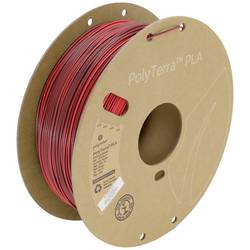 Polymaker PA04022 Dual vlákno pro 3D tiskárny PLA plast Nižší obsah plastů, Matná 1.75 mm 1000 g Stínová červená, černá, červená PolyTerra™ 1 ks