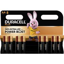 Duracell Plus Power Boost tužková baterie AA alkalicko-manganová, 1.5 V, 8 ks