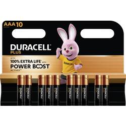 Duracell Plus Power Boost mikrotužková baterie AAA alkalicko-manganová 1.5 V 10 ks