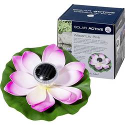 FIAP 3206-1 SOLAR ACTIVE WaterLily Pink solární dekorativní osvětlení LED pevně vestavěné LED růžová