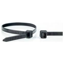 WKK 120194071, 120194071, stahovací pásky, 3.60 mm, 300 mm, černá, žárově stabilizované , odolná vůči UV záření, odolné vůči olejům, odolné vůči rozpouštědlům,
