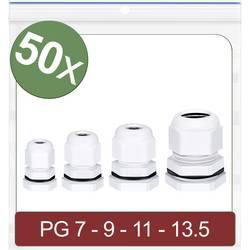 Quadrios 24CA415 kabelová průchodka, 24CA415, od 3.5 mm, do 12 mm, PG7, PG9, PG11, PG13.5, 50 ks