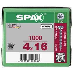 SPAX 0201010400165 R 88093 Ruko m.Spitze/T-STAR šroub do dřeva 4 mm 16 mm T-STAR plus ocel WIROX 1000 ks
