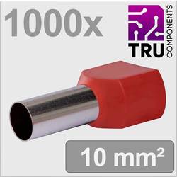 TRU COMPONENTS TC-13377252 dutinka 10 mm² částečná izolace červená 1000 ks