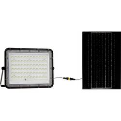 V-TAC VT-120W LED reflektor, solární modul 15 W, studená bílá, černá, 7825