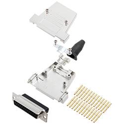 encitech DTSL25-SJSRG-T-DBCS-K 6355-0089-13 sada D-SUB zásuvková lišta 180 ° Pólů: 25 krimpované 1 ks
