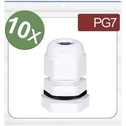Quadrios 24CA404 kabelová průchodka PG7 polyamid bílá 10 ks