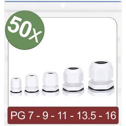 Quadrios 24CA414 kabelová průchodka, 24CA414, od 3.5 mm, do 14 mm, PG7, PG9, PG11, PG13.5, PG16, 50 ks