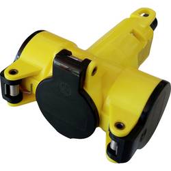 N & L 10192 3násobná zásuvka termoplast 230 V žlutá IP20