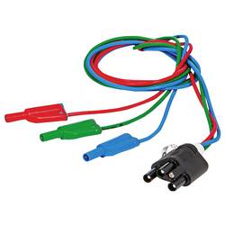 Chauvin Arnoux Přívodní kabel se 3 oddělenými bezpečnostními měřicími kabely (červená, modrá, zelená), P01295398, měřicí vodič, 1 sada