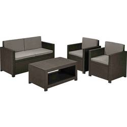 Allibert Monaco 213852 sada zahradního nábytku plast, polyester grafit, šedá