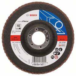 Bosch Accessories 2608607353 2608607353 vějířový brusný kotouč Průměr 125 mm Ø otvoru 22.23 mm Zrnitost 40 kov 1 ks