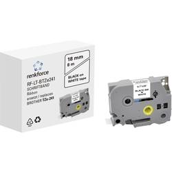 Renkforce RF-LT-BTZe241 kompatibilní náhradní Brother TZe-241 18 mm Barva pásky: bílá Barva písma: černá 8 m