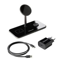 Intenso bezdrátová indukční nabíječka MB13 black 3in1 7410810 Výstup Qi standard černá