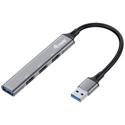 Equip 128960 USB Hub 4 porty USB-A USB 3.0 5 GBit/s černá, šedá 128960