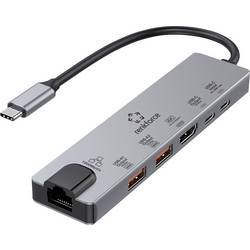 Renkforce USB-C® dokovací stanice RF-USBH-550 Vhodné pro značky (dokovací stanice pro notebook): Acer, Apple, Asus, Dell, HP, Huawei, Lenovo, Microsoft,