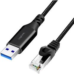 LogiLink USB 3.0 kabelový adaptér [1x USB 3.0 zástrčka A - 1x RJ45 zástrčka 8p8c] CU0401 1.50 m