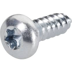 TOOLCRAFT 892607 čočkové šrouby do plechu 2.9 mm 9.5 mm T profil DIN 7981-C ocel pozinkované 100 ks