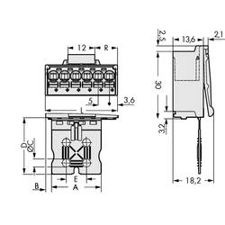 WAGO 2092 konektor do DPS 4, rozteč 5 mm, 2092-1504/002-000, 50 ks