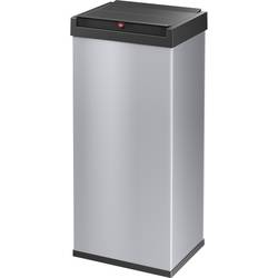 Hailo Bix-Box Swing XL 8602210 odpadkový koš, 52 l, ocelový plech, (d x š x v) 340 x 339 x 763 mm, stříbrná, černá, se samouzavíracím víkem, 1 ks